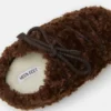 Evx Curly Mules in Dunkelbraun Evx Curly Mules in Dunkelbraun