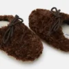 Evx Curly Mules in Dunkelbraun Evx Curly Mules in Dunkelbraun