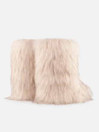 Jacquemus + Moon Boot Icon Yeti Mid Cream Stiefel