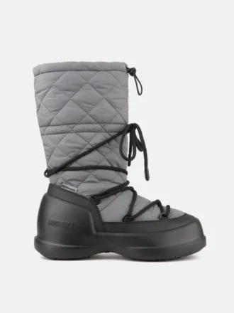 Mezzaluna Grey Quilted Hohe Stiefel Mezzaluna Grey Quilted Hohe Stiefel