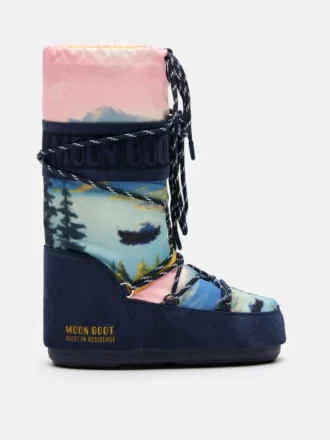 Moon Boot X Guest in Residence Icon Postcard Midnight Stiefel