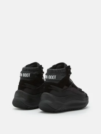Moon247 Black Xlace Mid Sneaker Moon247 Black Xlace Mid Sneaker