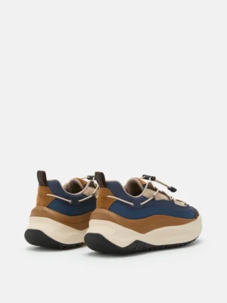 Moon247 Xlace Sneakers in Navy & Braun Moon247 Xlace Sneakers in Navy & Braun