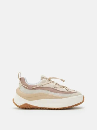 Moon247 Xlace Sneakers in Off-White & Taupe