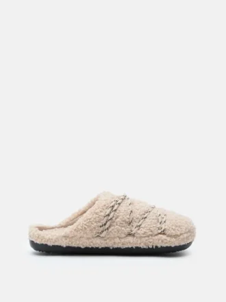 Teddy-Hausschuhe Beige